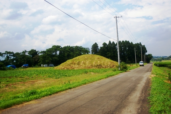 田園と古墳が同居する新田原古墳群